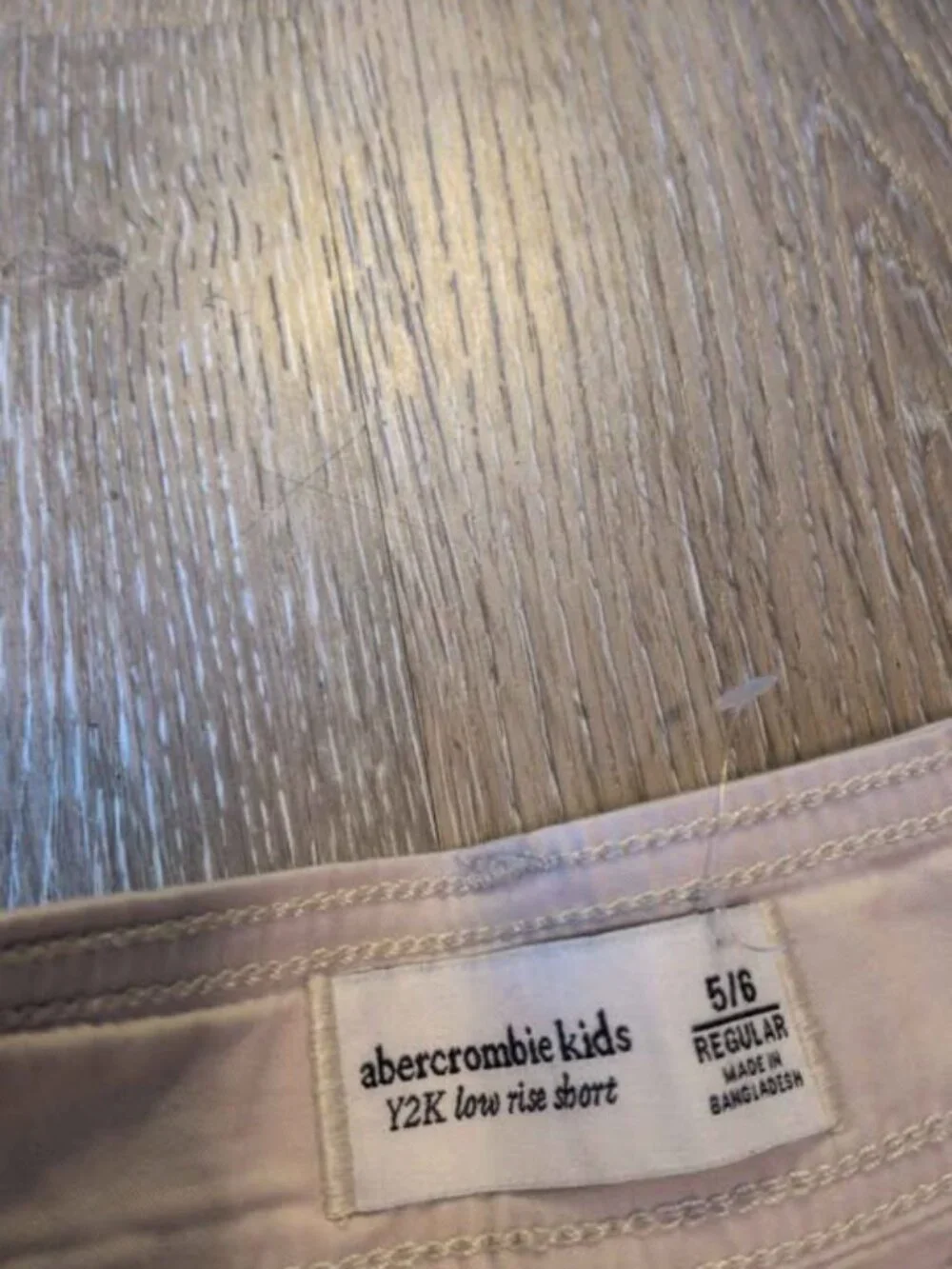 Abercrombie Kids Y2K Low Rise Shorts Size 5/6 nwot